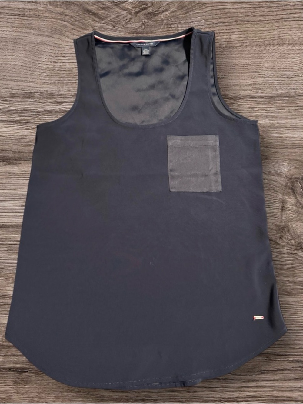 Tommy Hilfiger Classic Navy Mixed-Media
Pocket Tank - Navy Blue